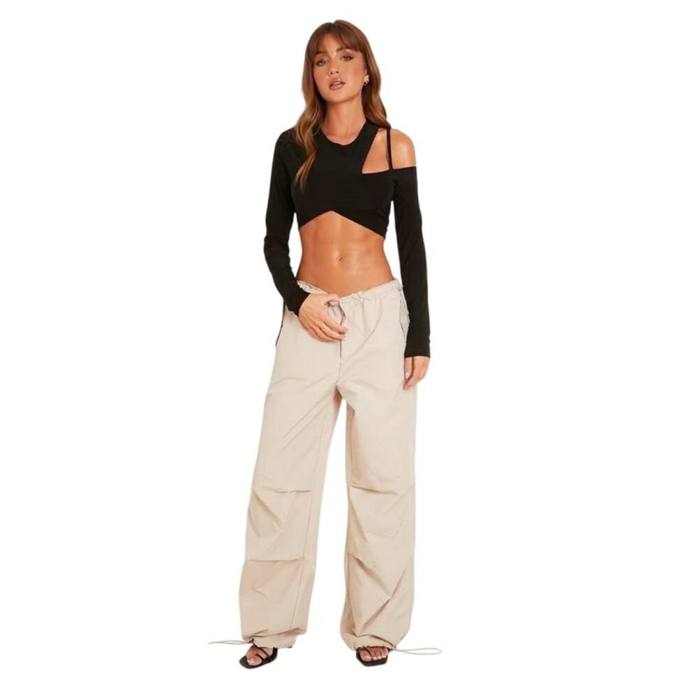 Missy Empire Womens/Ladies Baggy Cargo Pants / Beige